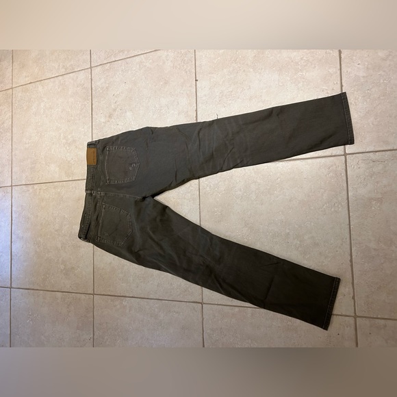 Mens American eagle grey/hint of dark green skinny ripped jeans size 34x32 - Picture 8 of 11